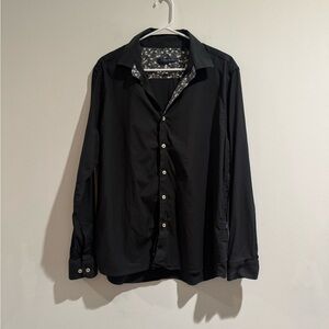 Stone Rose Men’s Black Button Down Shirt | Size L | Like New